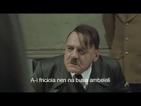 Hitler/General Lamàrmora a rusa ij soldà piemontèis ansima Fnestrele