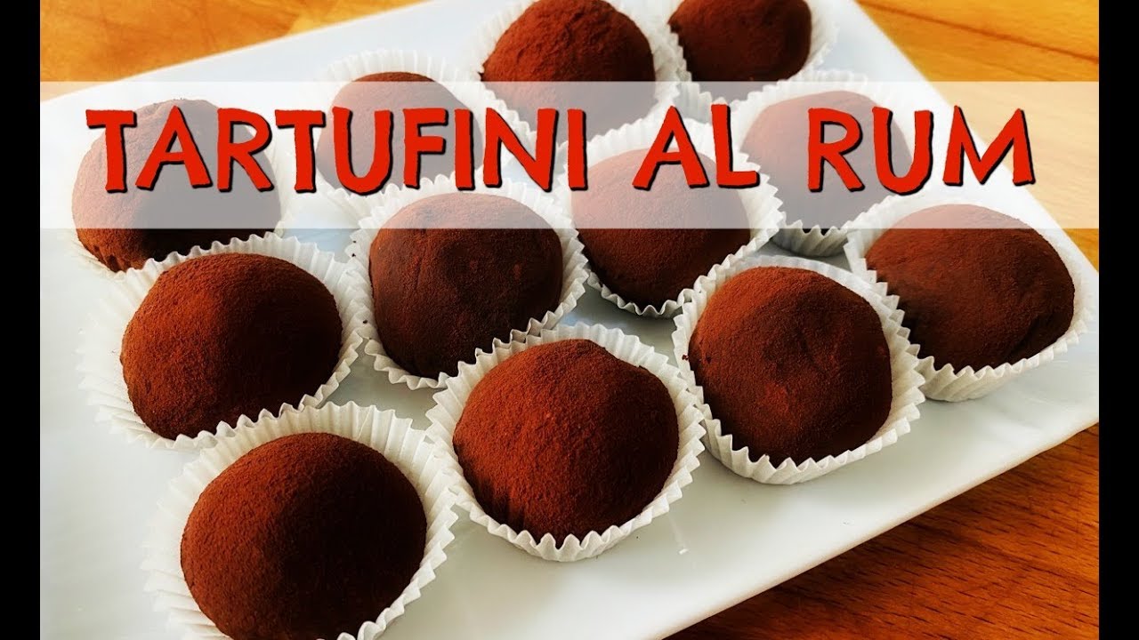 TARTUFINI MORBIDI AL RUM e CIOCCOLATO FACILISSIMI E BUONISSIMI - SENZA COTTURA 3 INGREDIENTI